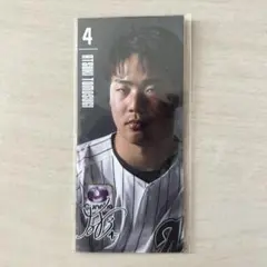 #4 友杉篤輝 千葉ロッテマリーンズ ステッカー2枚セット