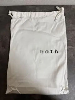 both ロゴ入り 巾着袋 ホワイト