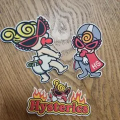 Hystericsキャラクター アイロン転写シール3枚