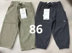新品タグ付き　86 長ズボン　ZARA ボトムス　パンツ　デニム　セット売り