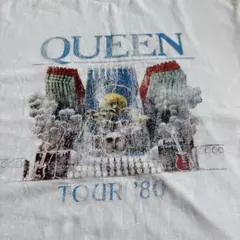 QUEEN オフィシャルＴシャツ　ホワイト　　tour'80