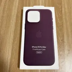 新品純正品iPhone 15 Pro Max ファインウーブンケース