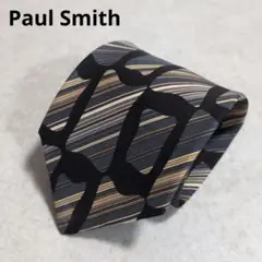 Paul Smith ポールスミス ストライプデザイン ネクタイ 高級 シルク