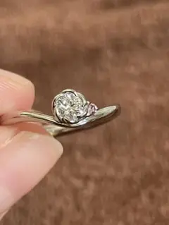 トレセンテ フローラ チェリーブロッサム婚約指輪0.191カラット ピンクダイヤ