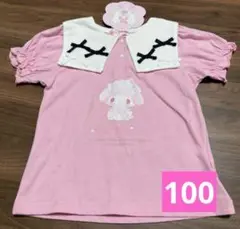 サンリオ　マイメロディ　襟付き　半袖　Tシャツ 100 新品