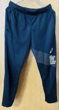 ASICS ブラック トレーニングパンツ