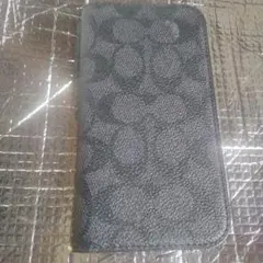 COACH コーチ　iPhone16 ブラックケース　手帳型