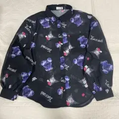 クロミ　シースルーシャツ　Kuromi サンリオシャツ　病みくま　地雷系