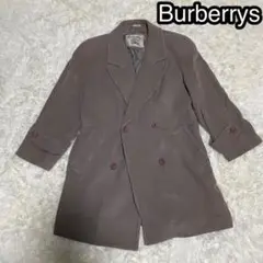 高級 Burberrys バーバリー ウールコート ピンクベージュ