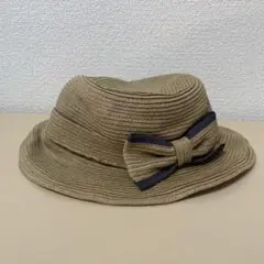 訳あり　NAMIKI ベージュ リボン付きハット