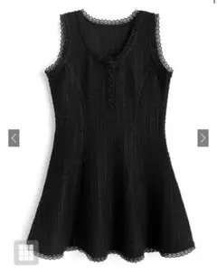 GRL グレイル　ツイードノースリーブフレアミニワンピース[ru1249] 新品