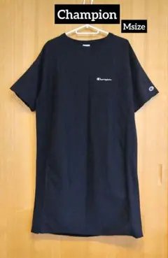 ◇Champion◇半袖スエットワンピース　Mサイズ　ブラック