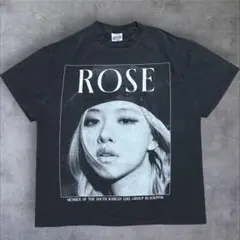 ブラックピンク　Tシャツ　バンドTシャツ　アイドル　K-pop ロゼ