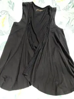 ロングベスト　ピンクアドベ
