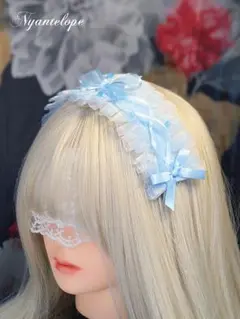 透き通る泡沫ヘッドドレス 【Nyantelope】 ロリィタ ロリータ 天使界隈
