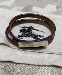 Burberry バーバリー ブレスレット レザー 袋付き