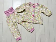ハローキティ 花柄 ベビーパジャマ 95cm