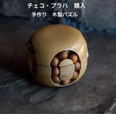 チェコ製 手作り プラハ 木製 パズル 脳トレ 知育 木工 知恵の輪 木のパズル