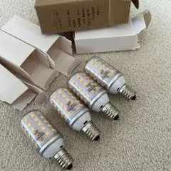 4個セット LED電球 E17 口金直径17mm 広配光 60W形相当500LM