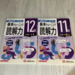 2冊セット　小学 基本トレーニング 読解力11級 12級