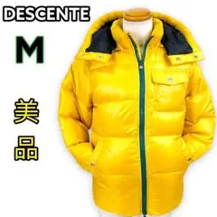 美品 中古 DESCENTE デサント 黄色 ダウンジャケット ヘビーアウター