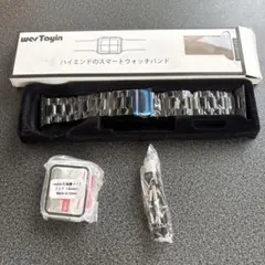 WesTayin スマートウォッチバンド 腕時計　黒　保護ケース42mm