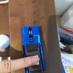 ワイヤレス マウス キャリックリップ 青 capclip