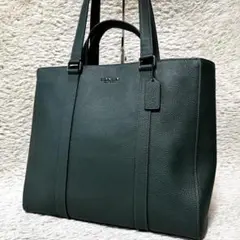 希少色　コーチ　トートバッグ　ハドソン　肩掛け　A4 ダブルハンドル　シボ革