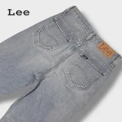 SLOBE IENA 別注 Lee フレアデニム ロゴ刻印 ライトブルー XS