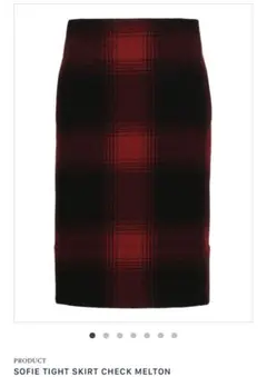 マディソンブルースカートSOFIETIGHTSKIRT CHECK MELTON