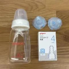 pigeon スリムタイプ 哺乳瓶 120ml Mサイズ 2個