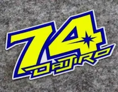 MotoGP 74 Daijiro ＋ 加藤大治郎 ステッカー デカール