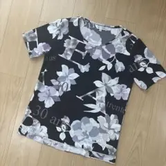 【美品】レオナール スポーツ LEONARD 花柄カットソー 半袖38