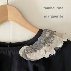 handmade コラージュつけ襟ブローチ×tambourineミナペルホネン