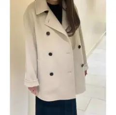 Theory 20aw ダブルブレストPコート 112ペールサンド
