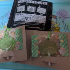 くりまんじゅう アクリルキーホルダー グリーン２個。