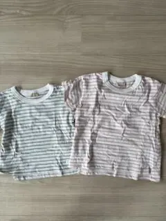 プティマイン Tシャツ 80 100 お揃いコーデ ボーダー