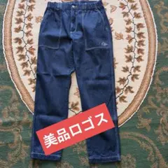 美品ロゴスデニムパンツ ウエストゴム