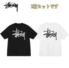 Stüssy Tシャツ 2枚セット 黒 白