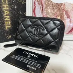 CHANEL シャネル マトラッセ ダイヤモンドココ コインケース 小銭入れ