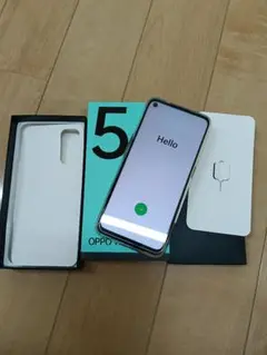 OPPO Reno5 アイスブルー 本体 ケース付き 送料込