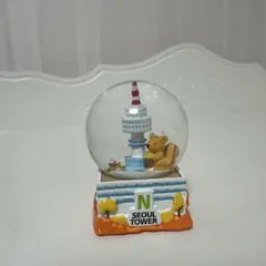 【美品】N SEOUL TOWER スノードーム　秋