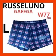 RUSSELUNO ラッセルノ　チェック柄ショートパンツ　L ゴルフ