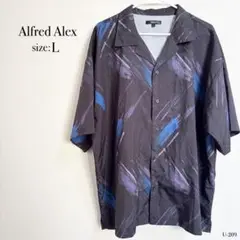 Alfred Alex 半袖シャツ Lサイズ アート柄