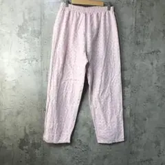 Y5447古着　柄パンツ　パジャマパンツ　ピンク　90s Y2K