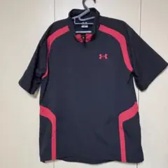 UNDER ARMOUR ハーフジップシャツ 半袖ウィンドブレーカー 裏メッシュ