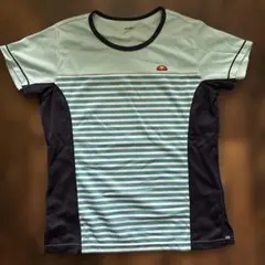 ellesse ストライプ Tシャツ L ミント