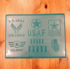 No.253 ステンシルシート送料込U.S.ARMYアメリカンUSAFミリタリー