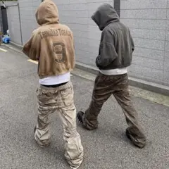【Undermycar】SMOKY BEIGE FLARED EASY PANT