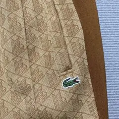 Lacoste モノグラムジャガードトラックパンツ ベージュ